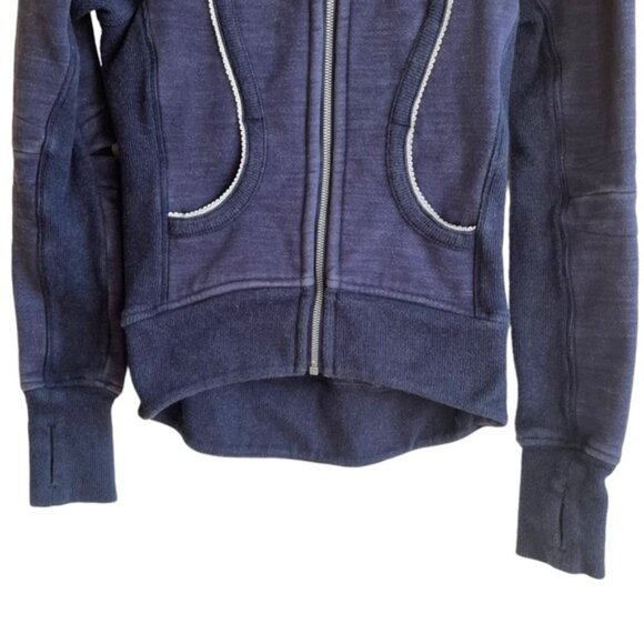 Lululemon Cycling / Biking Scuba Hoodie Size 2 Blue Special Edition - Picture 4 of 15